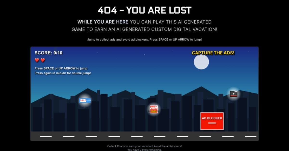 Yes, There's A Secret Game on Our 404 Page — Here's Why